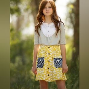 Persnickety Chloe Skirt Girls 7 Sail ⛵️Away Collection